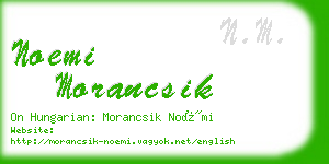 noemi morancsik business card